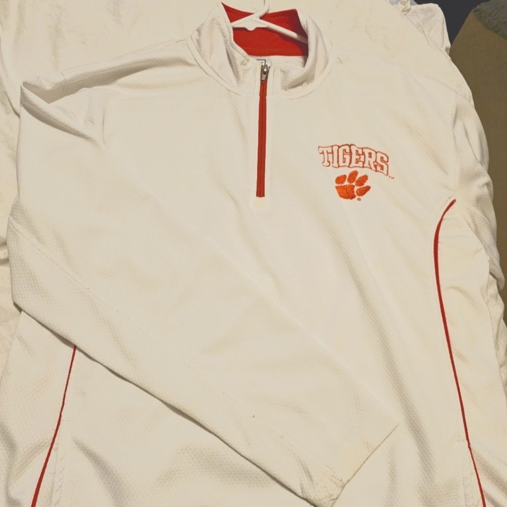 Clemson jacket. Mens Large Proedge Clemson 1/4 zip-up jacket.